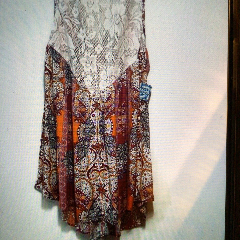 โ๏ธHP๐Free People Count me In Trapeze floral dress - Picture 8 of 10